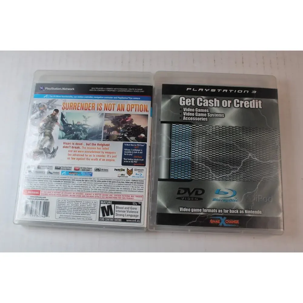 Killzone 2 & Killzone 3 Bundle (Sony PlayStation 3 PS3, 2009) Authentic, tested